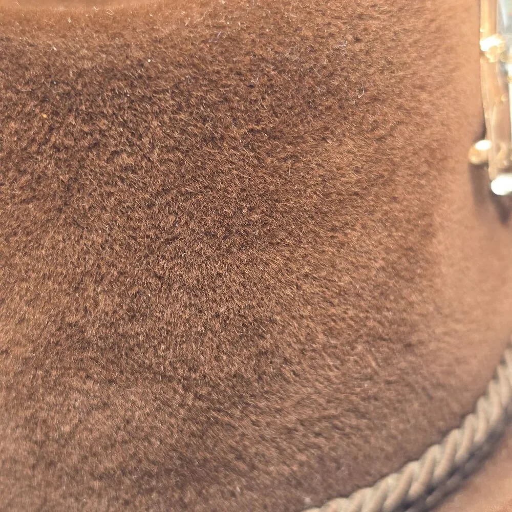 Vintage Eichenberger Switzerland Brown Beaver Hat Hunter Fedora Size 7 1/8 EU 57